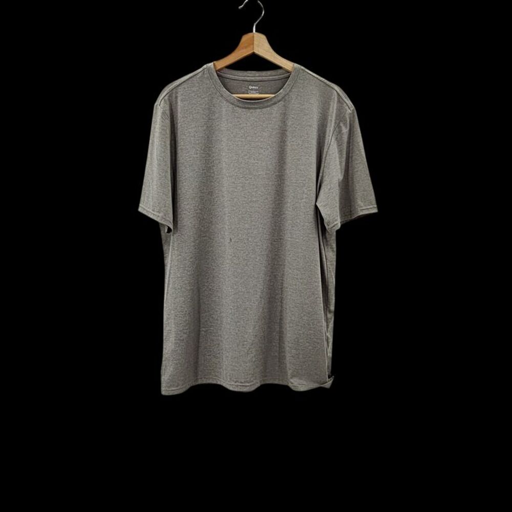 Quince Men Cotton Modal Crew Neck Tee. Sleeved Top Silver L
